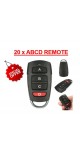 20 x ABCD Remote