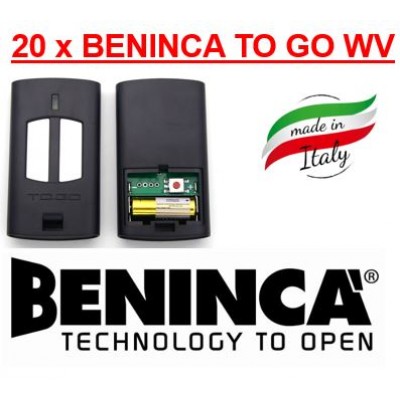 20 x BENINCA TO GO WV Remote Controls in UAE