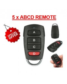 5 x ABCD Remote