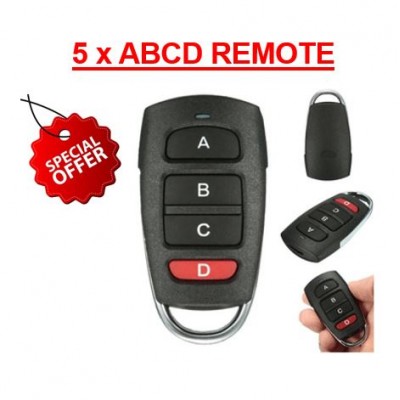 5 x ABCD Remote Remote Controls in UAE