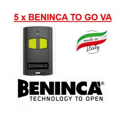 5 x Beninca TO GO 2VA Remote Controls in UAE
