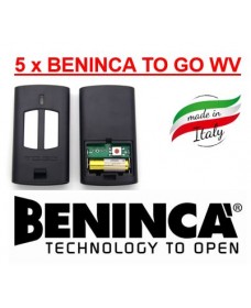 5 x BENINCA TO GO WV Remote Controls in UAE