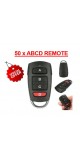 50 x ABCD Remote